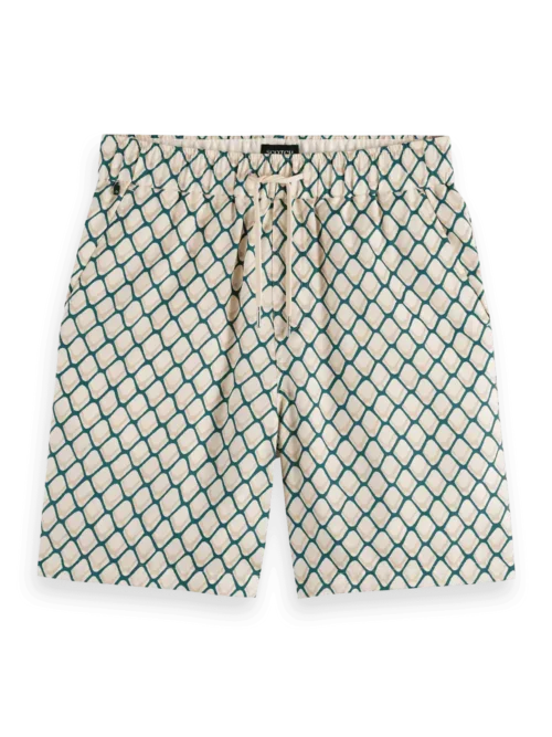 Scotch & Soda 179859 Printed tencel bermuda short, Doubles net