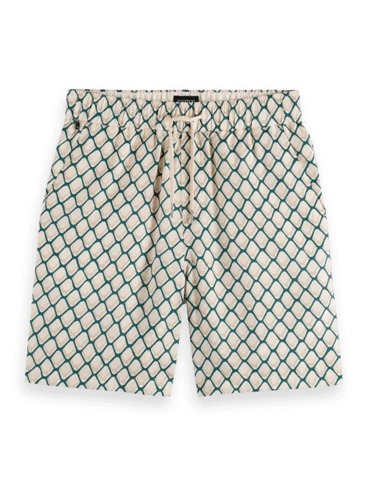 Scotch & Soda 179859  Printed tencel  bermuda short, Doubles net