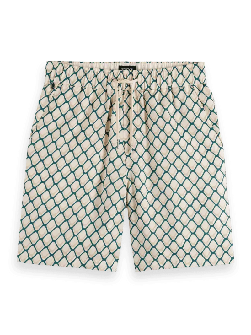 Scotch & Soda 179859  Printed tencel  bermuda short, Doubles net