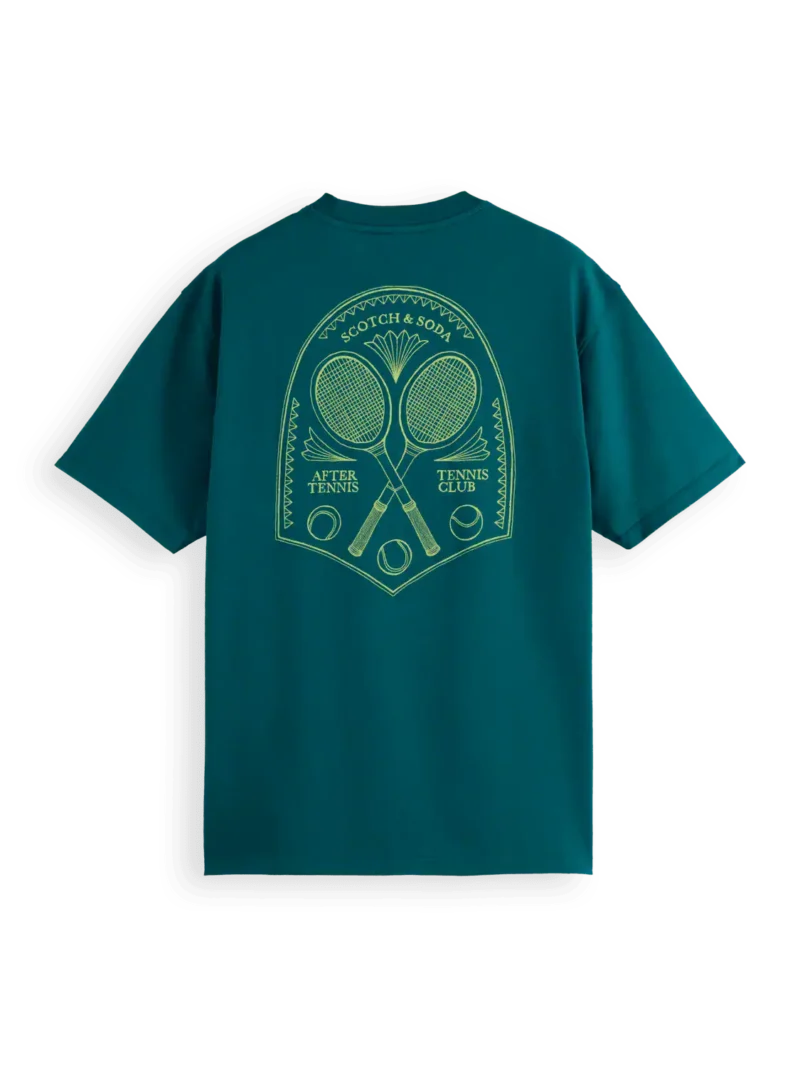 Scotch & Soda 179946 Front & back artwork relaxed fit T-shirt Pitch green - Image 3