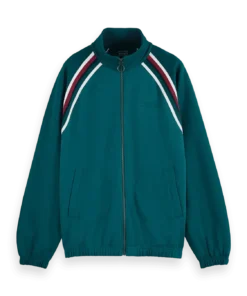 Alternative view of Scotch & Soda 180495 track full zip through sweatshirt, Pitch green