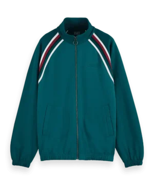Alternative view of Scotch & Soda 180495 track full zip through sweatshirt, Pitch green