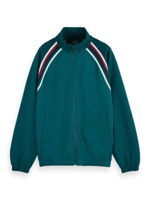 Alternative view of Scotch & Soda 180495 track full zip through sweatshirt, Pitch green