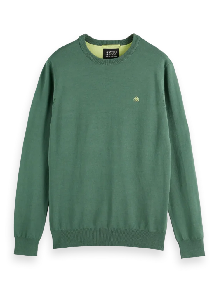 Scotch & Soda 179906 Viscose crewneck Sage green - Image 6