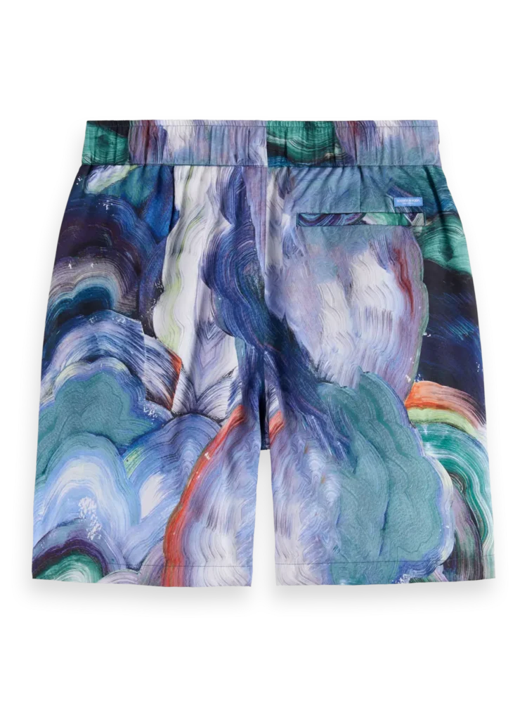 Scotch & Soda 179859  Printed tencel  bermuda short, Abstract Fungi - Image 5