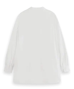 Alternative view of Scotch & Soda 179218 :  Essential girlfriend poplin shirt, White