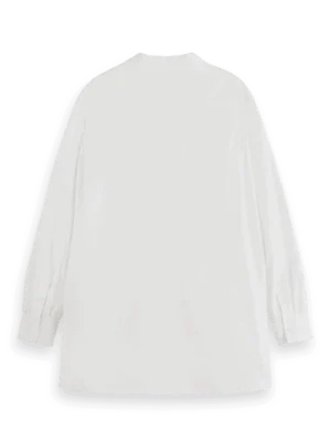 Alternative view of Scotch & Soda 179218 :  Essential girlfriend poplin shirt, White