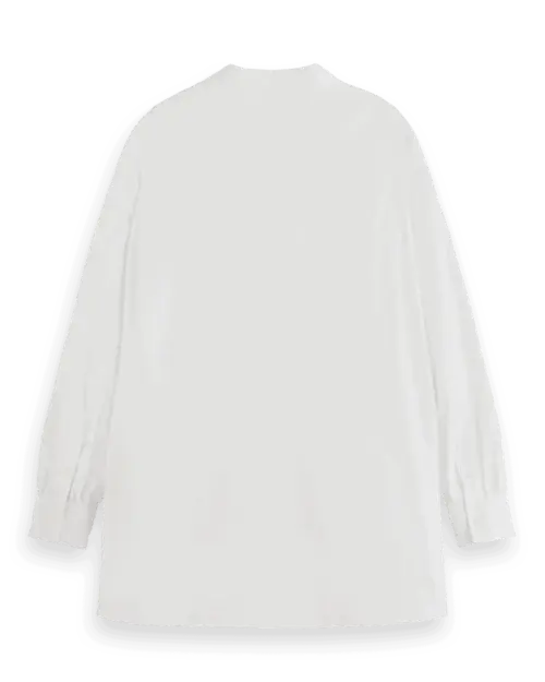 Alternative view of Scotch & Soda 179218 :  Essential girlfriend poplin shirt, White