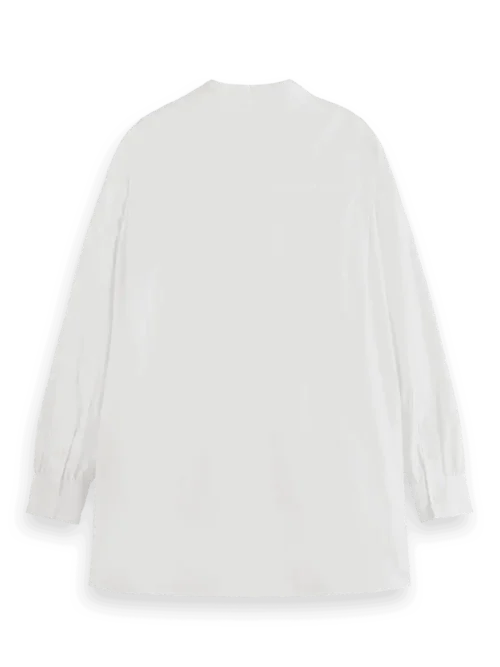 Alternative view of Scotch & Soda 179218 :  Essential girlfriend poplin shirt, White