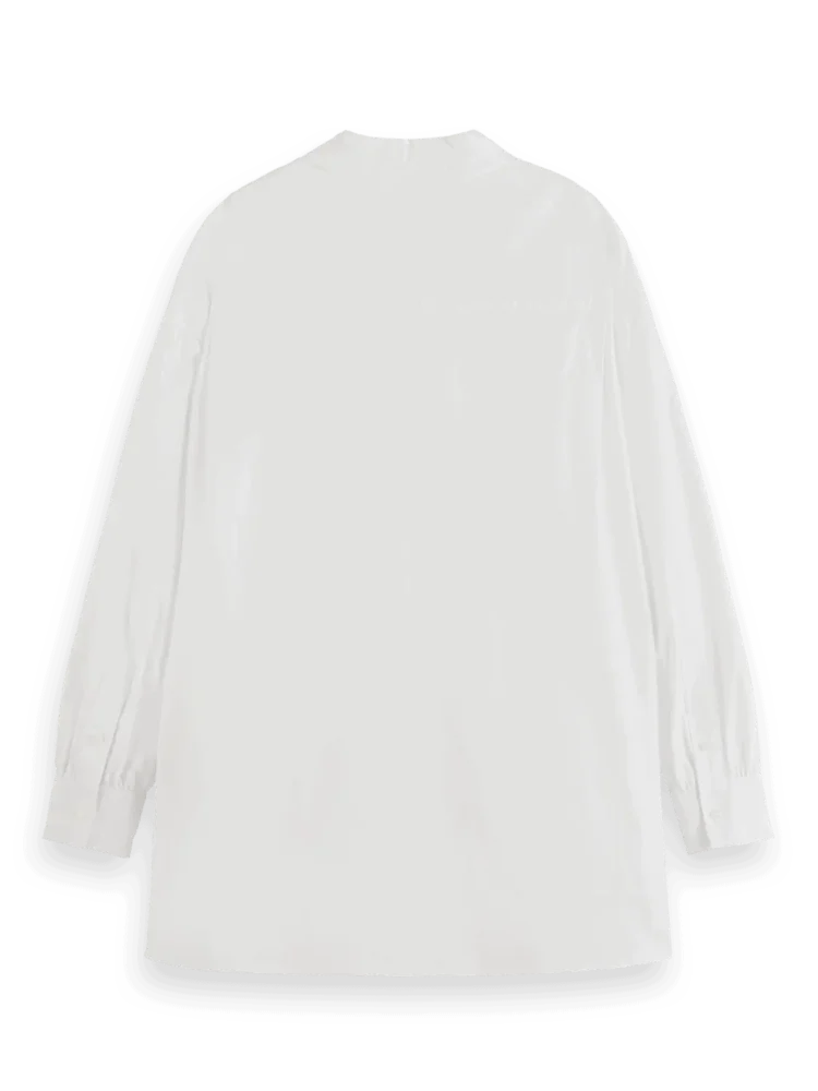 Scotch & Soda 179218 :  Essential girlfriend poplin shirt, White - Image 2