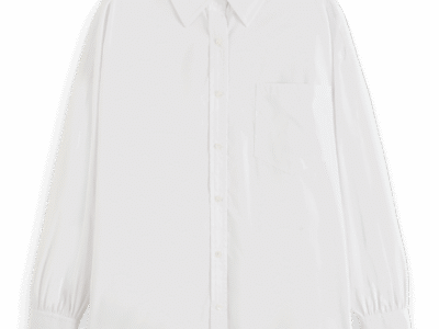 Scotch & Soda 179218 :  Essential girlfriend poplin shirt, White