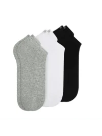 Scotch & Soda Men's 3-pack 1/2 Terry Low Cut socks, Grey