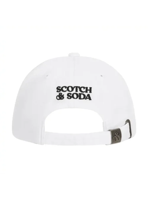 Alternative view of Scotch & Soda Cotton twill adjustable cap White