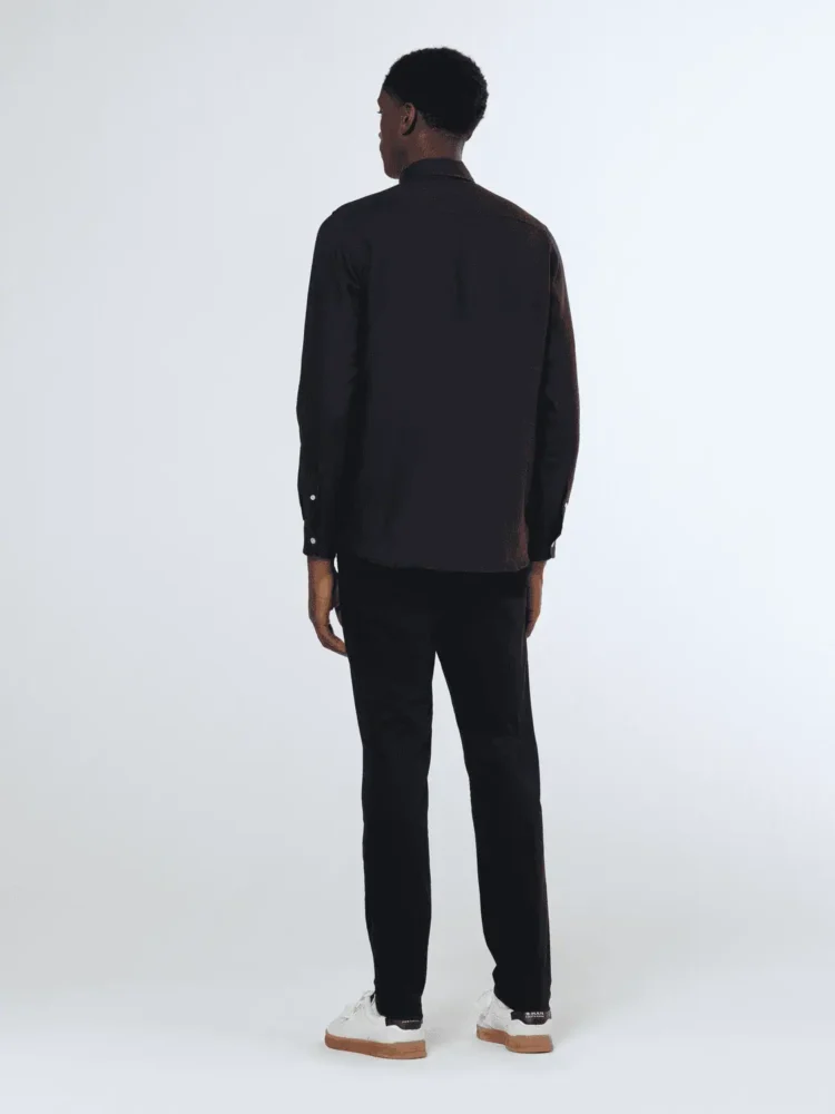 Scotch & Soda 179188,Linen shirt long sleeve button-down, Black - Image 3