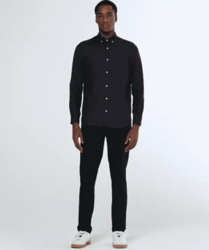 Scotch & Soda 179188,Linen shirt long sleeve button-down, Black