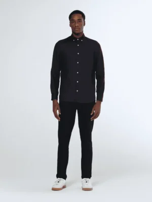 Scotch & Soda 179188,Linen shirt long sleeve button-down, Black