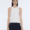 Scotch & Soda 179204 Rib racer tank, white