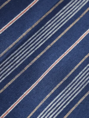Scotch & Soda 179988 Pleated relaxed straight striped linen-blend jogger image1