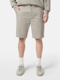 Scotch & Soda 180000  Stuart washed cotton-blend twill chino short Highway grey