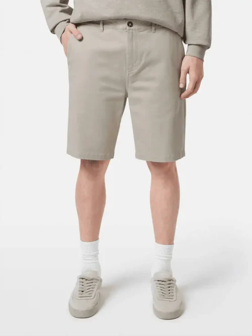 Scotch & Soda 180000 Stuart washed cotton-blend twill chino short Highway grey