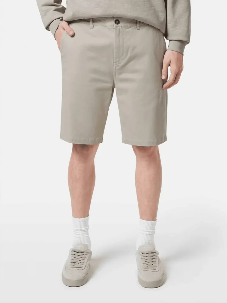 Scotch & Soda Stuart washed cotton-blend twill chino short Highway grey