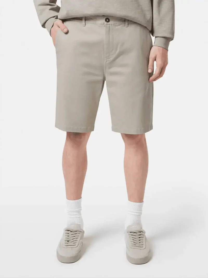 Scotch & Soda Stuart washed cotton-blend twill chino short Highway grey