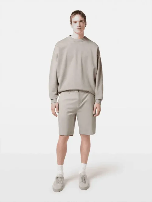 Alternative view of Scotch & Soda 180000  Stuart washed cotton-blend twill chino short Highway grey
