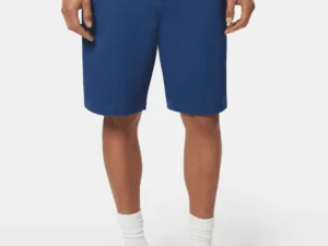 Scotch & Soda Stuart washed cotton-blend twill chino short Atlantic blue