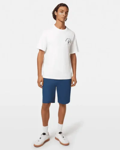 Alternative view of Scotch & Soda 180000  Stuart washed cotton-blend twill chino short Atlantic blue