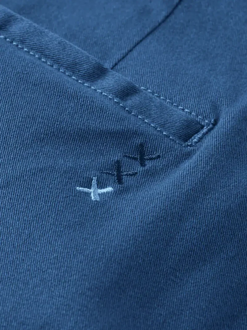 Scotch & Soda Stuart washed cotton-blend twill chino short Atlantic blue - Image 5