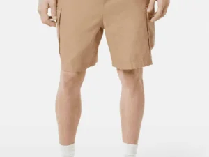 Scotch & Soda Cotton-linen relaxed fit cargo short