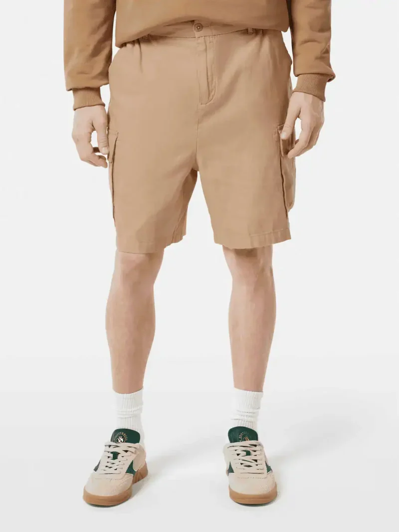 Scotch & Soda Cotton-linen relaxed fit cargo short