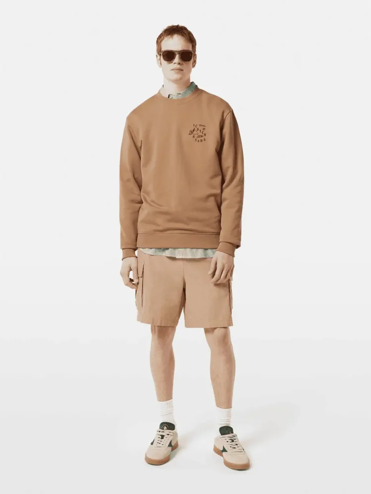 Scotch & Soda Cotton-linen relaxed fit cargo short - Image 2