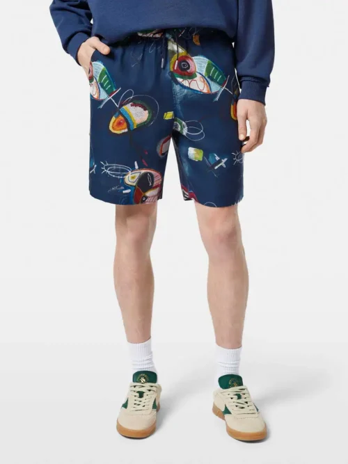Scotch & Soda 180008 Printed tencel bermuda short,
