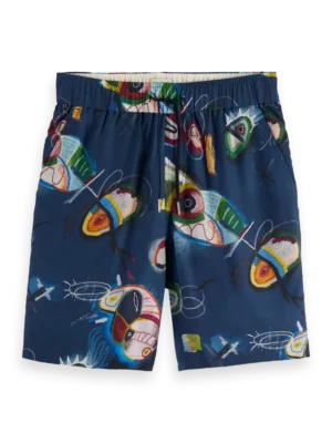 Scotch & Soda 180008 Printed tencel bermuda short, image4