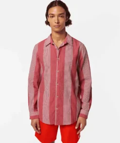 Scotch & Soda 180021 Crinkled-stripe regular fit shirt