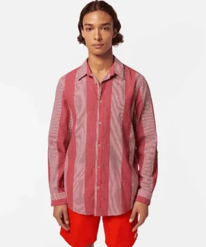 Scotch & Soda 180021 Crinkled-stripe regular fit shirt