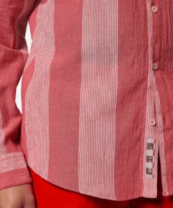 Alternative view of Scotch & Soda 180021 Crinkled-stripe regular fit shirt