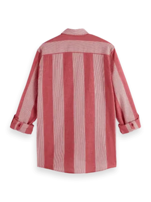 Scotch & Soda 180021 Crinkled-stripe regular fit shirt image1