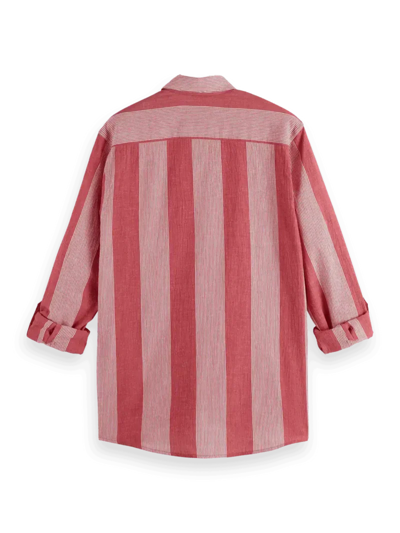 Scotch & Soda 180021 Crinkled-stripe regular fit shirt - Image 3