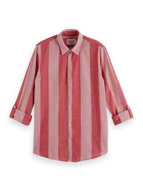Scotch & Soda 180021 Crinkled-stripe regular fit shirt - Image 6