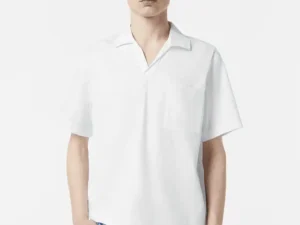 Scotch & Soda Short sleeved relaxed-fit linen blend shirt