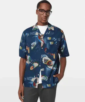 Scotch & Soda 180037 Short-sleeved relaxed-fit tencel shirt