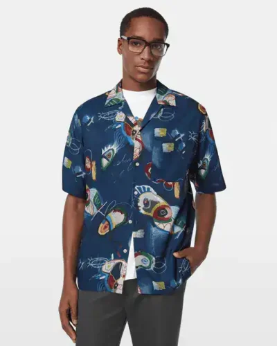 Scotch & Soda 180037  Short-sleeved relaxed-fit tencel shirt