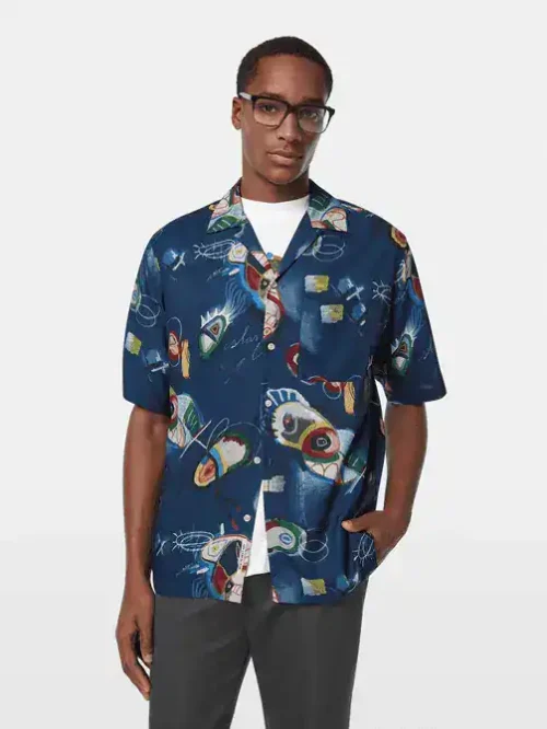 Scotch & Soda 180037 Short-sleeved relaxed-fit tencel shirt
