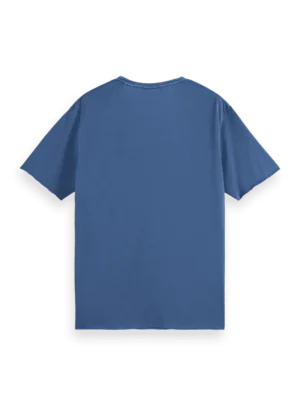 Scotch & Soda 180042 Relaxed-fit raw edge T-shirt, Atlantic blue image2