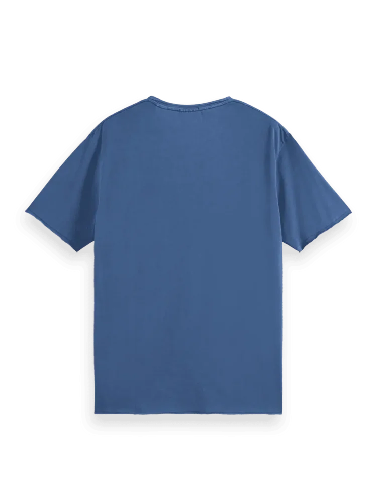 Scotch & Soda Relaxed-fit raw edge T-shirt, Atlantic blue - Image 4