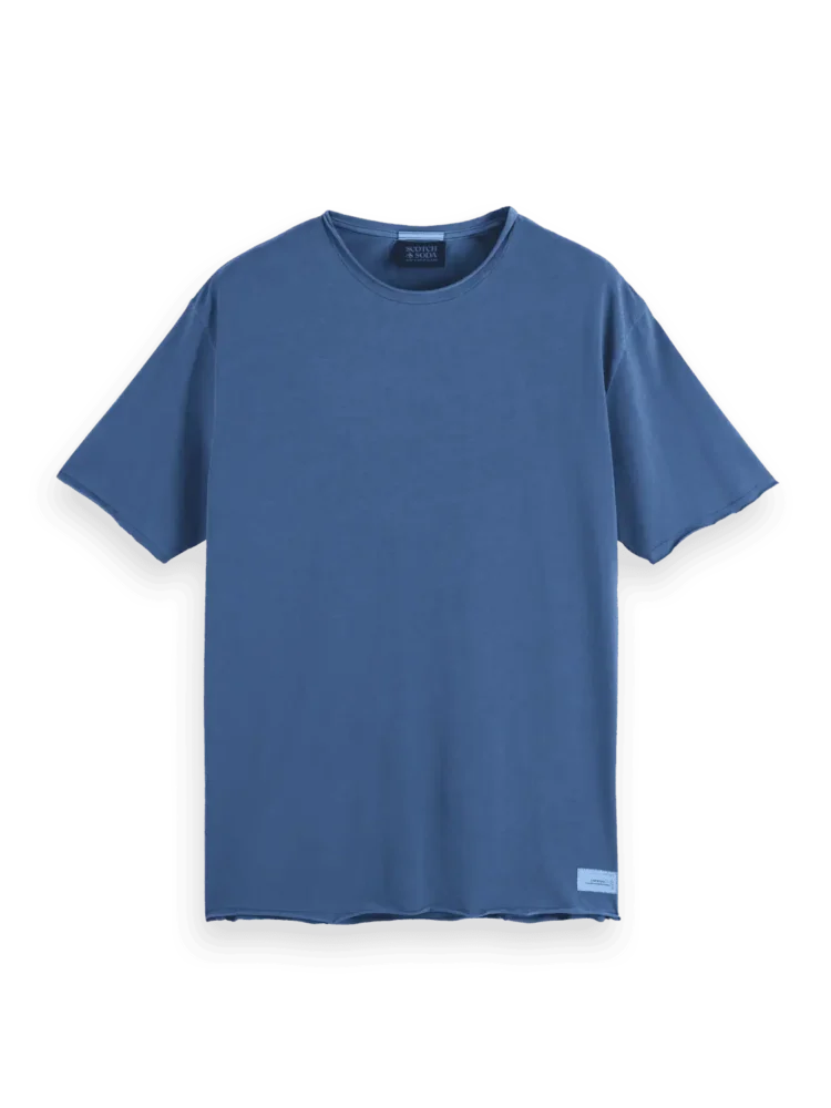 Scotch & Soda Relaxed-fit raw edge T-shirt, Atlantic blue - Image 6