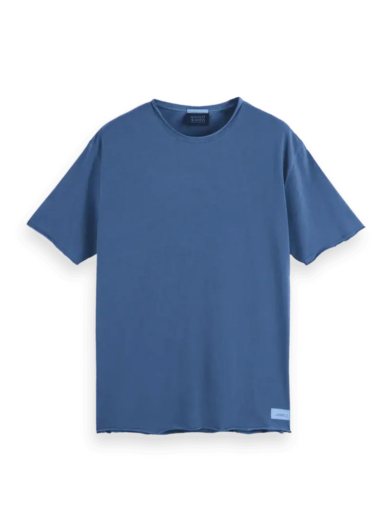 Scotch & Soda 180042 Relaxed-fit raw edge T-shirt, Atlantic blue - Image 6
