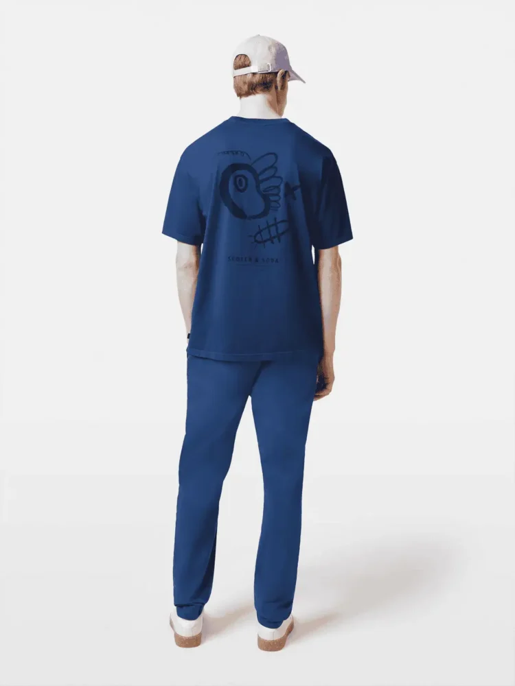 Scotch & Soda Regular fit front and back artwork T-shirt - Image 2